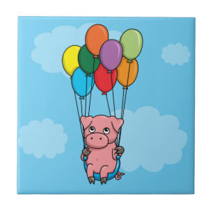 Carreau Porc de ballon de vol