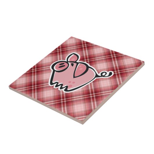 Carreau Porc rouge de plaid (Côté)