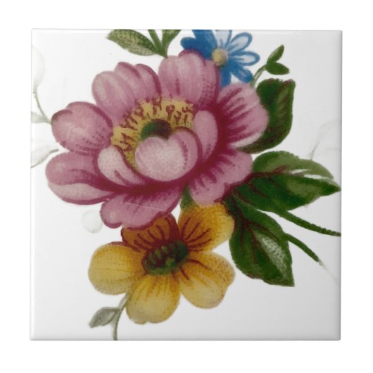 Carreau Porcelain Inspired Floral (Devant)