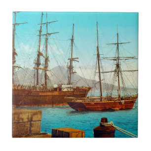 Carreau Port de Naples Italie 1800