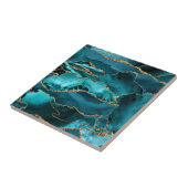 Carreau Porte de Parties scintillant bleue et or (Côté)