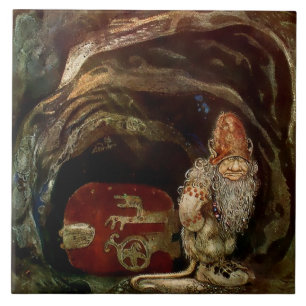Carreau « Porte de troll » par John Bauer