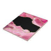 Carreau Porte en marbre rose Élégante Parties scintillant (Côté)