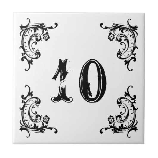 Carreau Porte en marbre TOUT NUMÉRO (Devant)