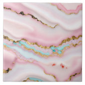 Carreau Porte Marbre Populaire Blue Rose Collection Or (Devant)