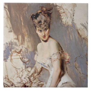 Carreau Portrait d'Alice Regnault (Beauté féminine)