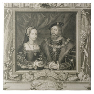 Carreau Portrait de 1496-1533) reines de Mary (de la