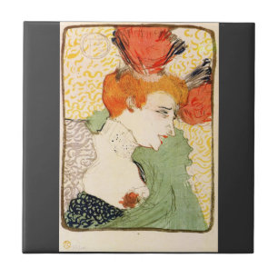 Carreau Portrait de buste par Toulouse-Lautrec