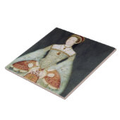 Carreau Portrait de Catherine Parr (1512-48), 1545 (Côté)