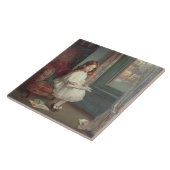 Carreau Portrait de Clara Hughes, 1902 (huile sur la (Côté)