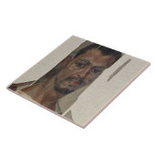 Carreau Portrait de Fayum (cire d'encaustic sur le bois) (Côté)