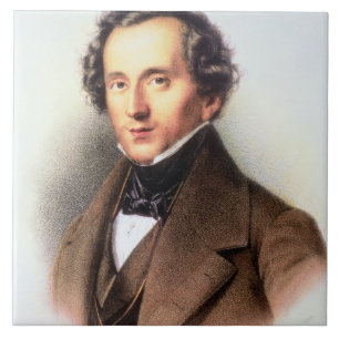 Carreau Portrait de Felix Mendelssohn (1809-47) (litho)
