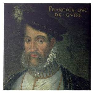 Carreau Portrait de Francois, 2ème duc Guise (1519-63) Fr