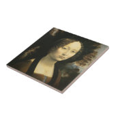 Carreau Portrait de Ginevra Benci de Léonard de Vinci (Côté)
