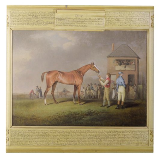 Carreau Portrait de "jeu-concours", la propriété de (Devant)