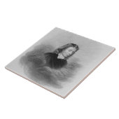 Carreau Portrait de John Milton (1608-74) gravé par (Côté)