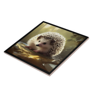 Carreau Portrait de la faune de Baby Hedgehog