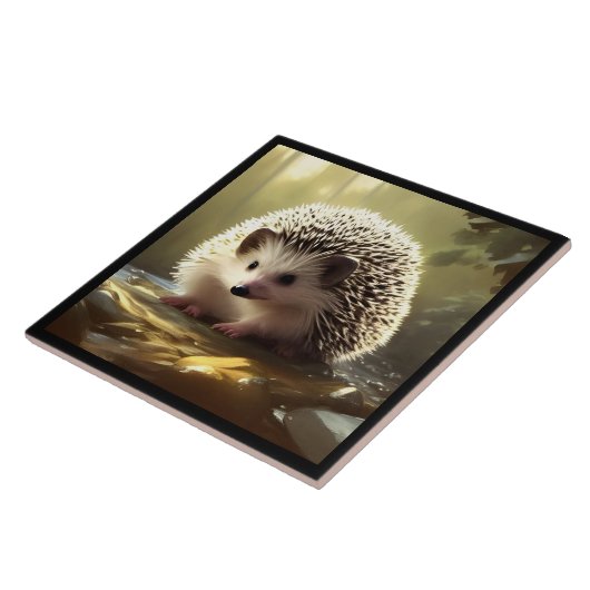 Carreau Portrait de la faune de Baby Hedgehog (Côté)