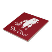 Carreau Portrait de Léonard de Vinci (Côté)