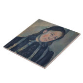 Carreau Portrait de Madame Cezanne avec les cheveux (Côté)