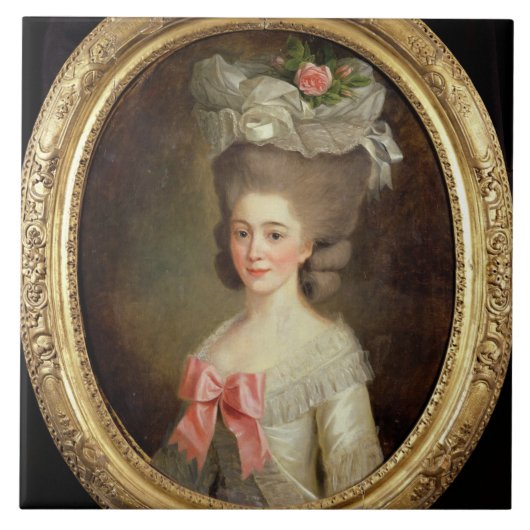 Carreau Portrait de Madame (huile sur la toile) (Devant)