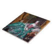 Carreau Portrait de Madame Pompadour, Boucher (Côté)