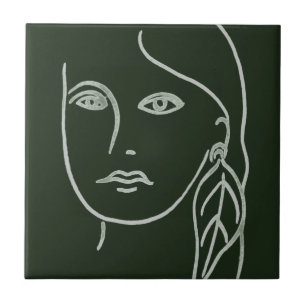 Carreau Portrait de malachite