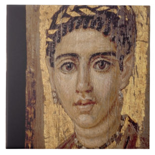 Carreau Portrait de maman d'une femme, de Fayum,