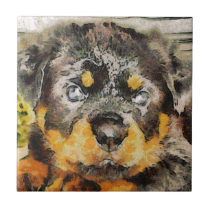 Carreau Portrait de marionnettes rotative artistique