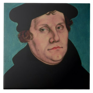 Carreau Portrait de Martin Luther, 1529