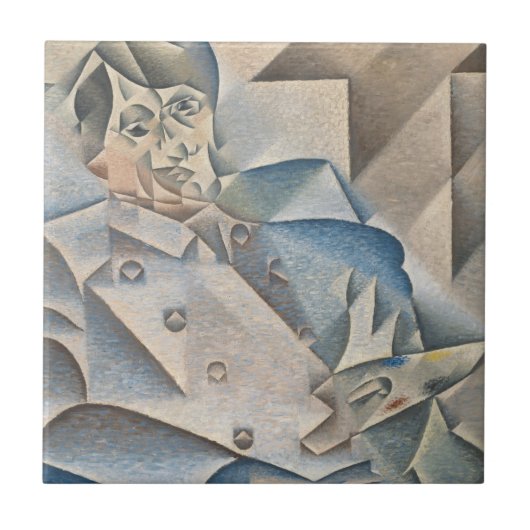 Carreau Portrait de Pablo Picasso par Juan Gris (Devant)