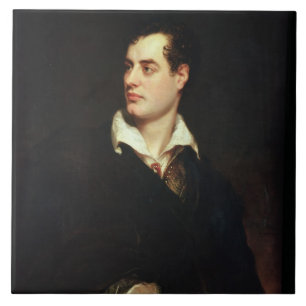 Carreau Portrait de seigneur Byron (1788-1824) (huile sur
