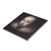 Carreau "Portrait de Shakespeare" céramique (Côté)