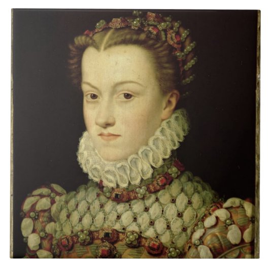 Carreau Portrait d'Elizabeth de 1554-92) reines o de (Devant)