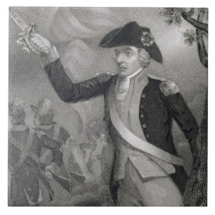 Carreau Portrait du Général Francis Marion à la bataill