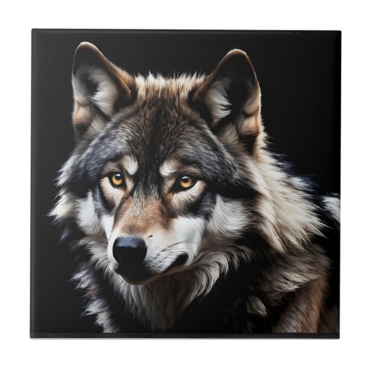 Carreau Portrait du loup (Devant)