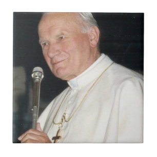 Carreau Portrait du Pape Jean-Paul II