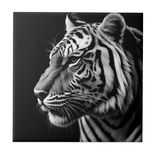 Carreau Portrait du tigre (Devant)