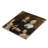 Carreau Portrait d'une famille, probablement celui de (Côté)