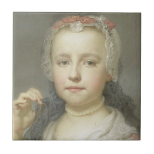 Carreau Portrait d'une jeune fille