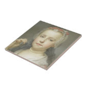 Carreau Portrait d'une jeune fille (Côté)