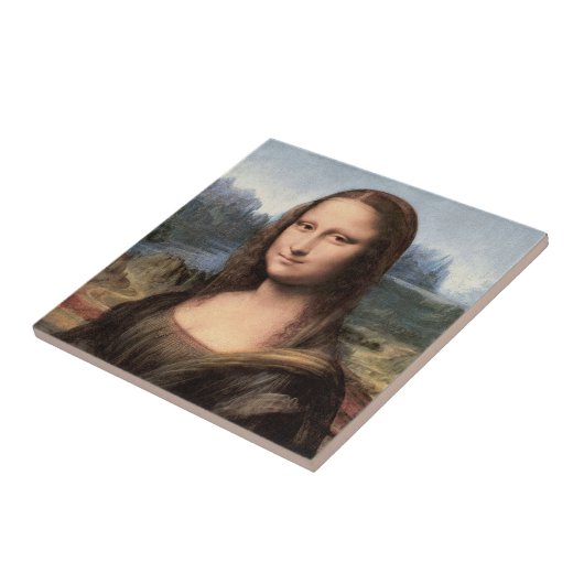 Carreau Portrait/peinture de Mona Lisa (Côté)