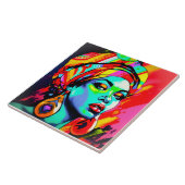 Carreau Portrait Pop Art (Côté)