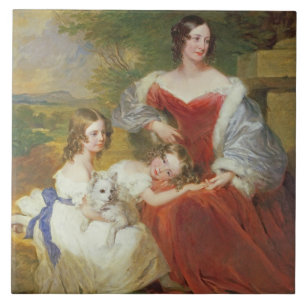 Carreau Portrait T32011 de Mme Sarah Frances Cooper et lui