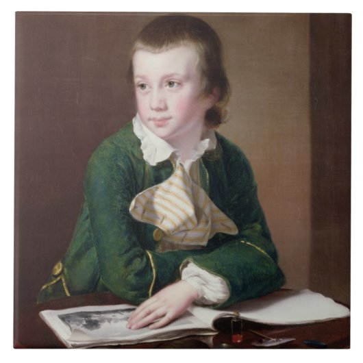 Carreau Portrait T33403 du Revd William Rastall comme B (Devant)