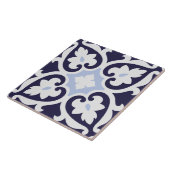 Carreau Portugais Azulejos Indigo bleu et blanc (Côté)