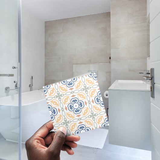 Carreau 💙 💛 Portugais Bleu Jaune Motif sans couture