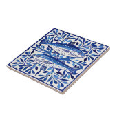 Carreau Portuguese Blue and White Sardine (Côté)