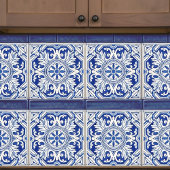 Carreau Portuguese Tile Art Coasters Vibrant Blue & White