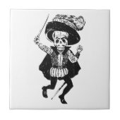 Carreau Posada Calavera fanfaron (squelette) (Devant)